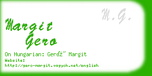 margit gero business card